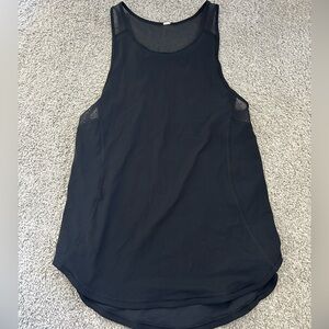 Lululemon Black Mesh Tank Top